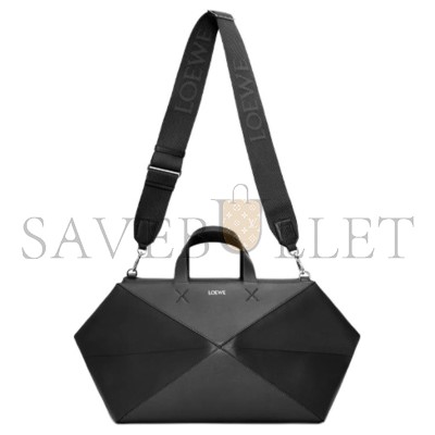 LOEWE PUZZLE FOLD DUFFLE CALFSKIN BLACK B510PUBX01.1100 (59*25.5*25cm)